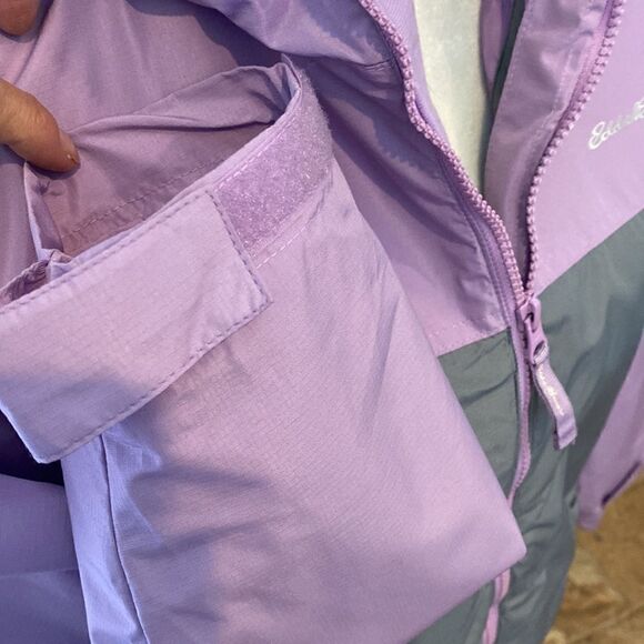 Girls size 14-16 lite weight wind breaker zipper front by Eddie Bauer - Picture 6 of 9